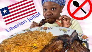 LIBERIAN JOLLOF RICE AND ROASTED PORK RIBS | CHI CHAT AND EAT WITH ME