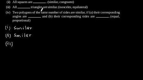 CBSE Class-10 Maths NCERT solution -Triangles- Exercise 6.1 - Problem 1