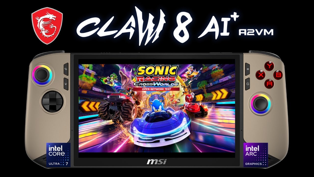 Sonic Racing Crossworlds | MSI Claw 8 AI+ |Core Ultra 7 258V
