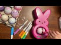The Eggmazing Egg Decorator - Peeps Bunny - Arts and Craft Set Includes 6 Colorful Quick Drying, Non
