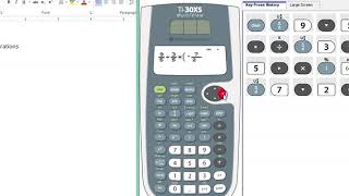 TI 30XS Multiview and Fraction Operations