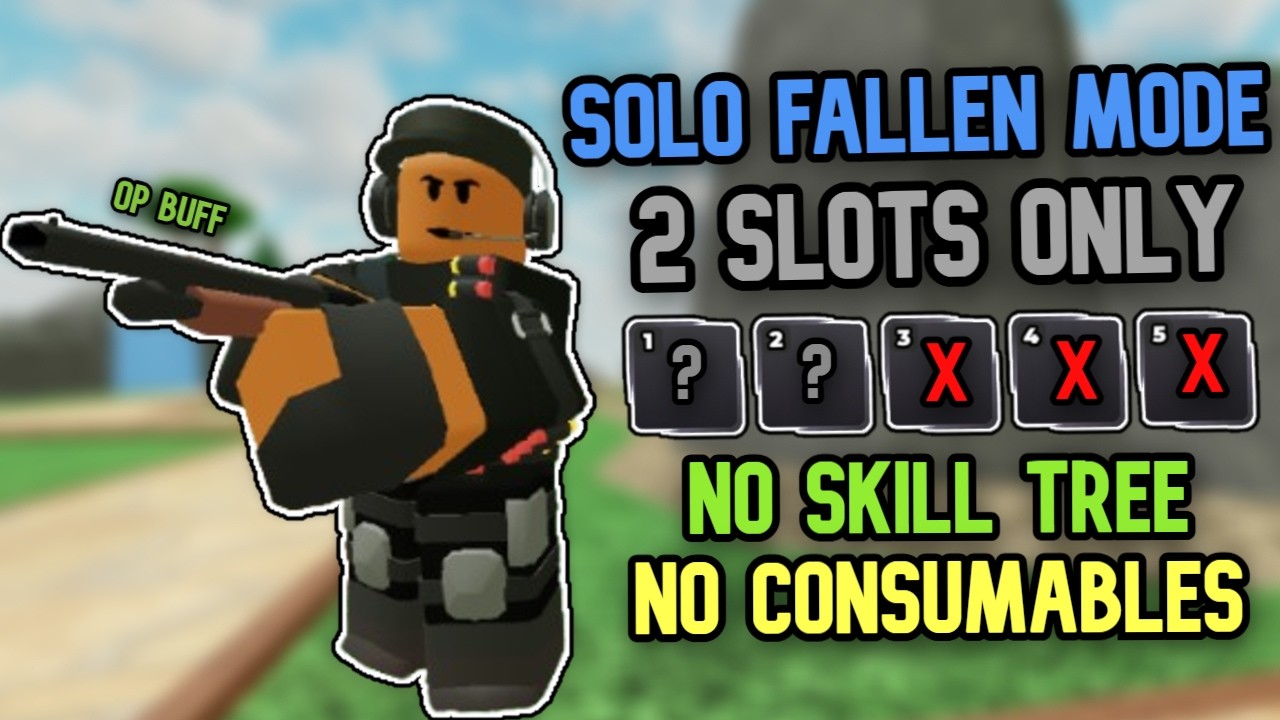 Solo Fallen Triumph With Only 2 Tower Slots + Full Guide - Tower Defense Simulator | TDS