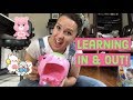 Teaching Toddlers In and Out Through Play &amp; Song -Toddler toys for learning! Toddler Toy Videos