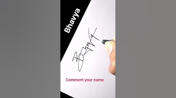best signature for Bhavya #shorts