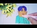 How to draw Jungkook pen drawing #junhkook #viralvideo #bts #btsarmy #btsjungkook