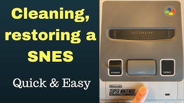 Cleaning, restoring a SNES console - Quick & Easy