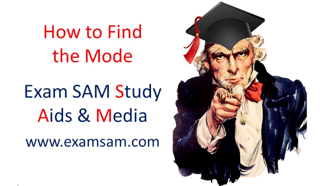 How to find the mode - What does mode mean in math? - YouTube