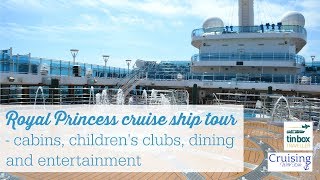Royal Princess cruise ship tour - cabins, children's clubs, dining and entertainment | AD Press Day screenshot 4
