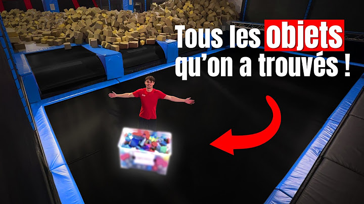 On a vidé le bac à mousse du trampoline park !