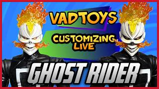 Customizing Live - Marvel Legends All-New Ghost Rider Robbie Reyes Box Figure Repaint
