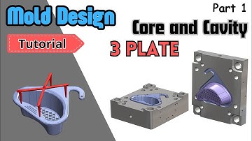 MOLD Design in SOLIDWORKS - Core Cavity - Sink Drain Basket 1/4