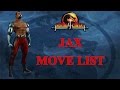 Mortal Kombat 4 Jax Move List