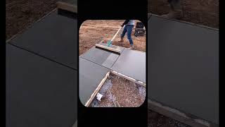 The Secret Reason Construction Workers Broom Fresh Concrete #shorts #youtubeshorts #ytshorts