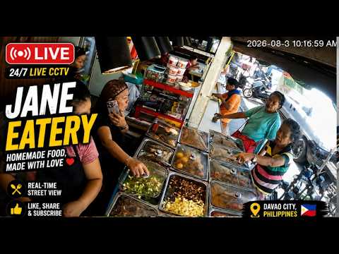 Jane Eatery Agdao, Davao City Philippines, Real-Time CCTV