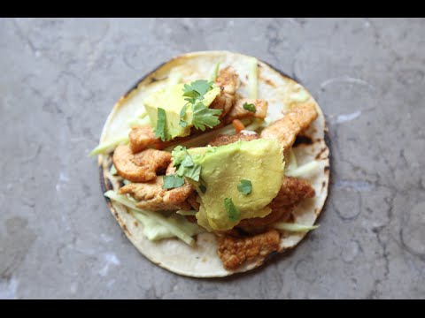 Chipotle Chicken Tacos with Homemade Avocado Cream Sauce | SAM THE COOKING GUY