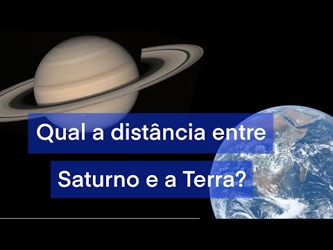 Qual a distância entre Saturno e a Terra?