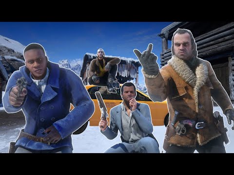 RDR2 Ending, But GTA 5 Characters Take Over the Final Showdown