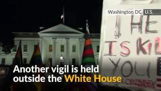Vigils held in the U.S. for victims of Florida mass shooting