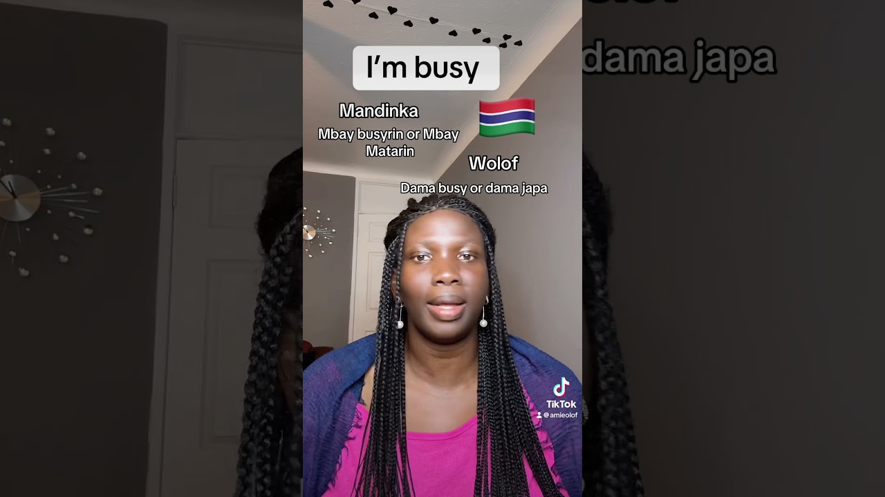 Уроки гамбийского языка волоф и мандинка