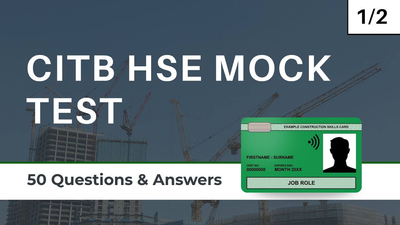 CITB Health, Safety & Environment Mock Test | 50 Questions | 1/2 - YouTube
