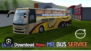 LIVERY DOWNLOAD NOW MR BUS SERVICE || BUS SIMULATOR INDONESIA v4.3.7|| MODS V.. #video #viral screenshot 5