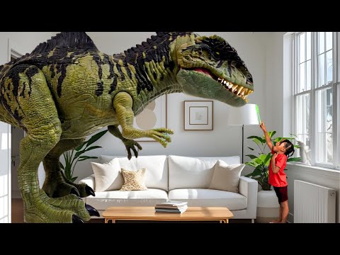 Dinosaur Stories for Kids | Rockets Dinosaur Toys Become Alive In His House