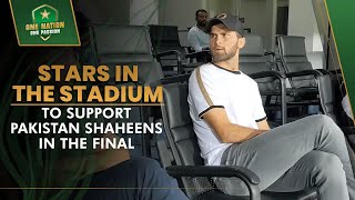 Stars in the stadium to support Pakistan Shaheens in the Final 🤩🙌 | PCB | MA2L
