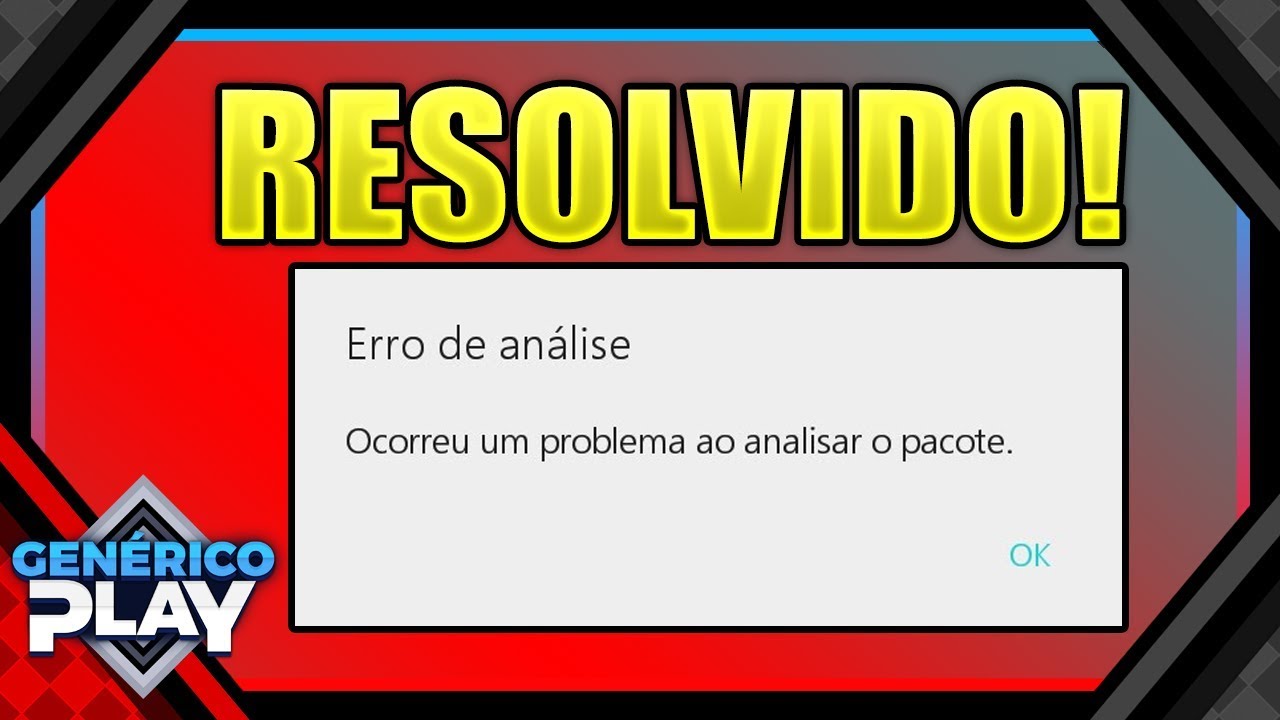 Ocorreu um problema ao analisar o Pacote - Solução! - YouTube