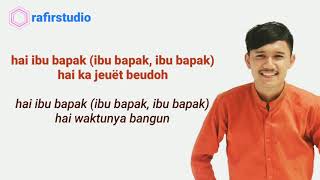 VIRAL Sahur Aceh by Nisfun Nahar (Anis) | lirik dan terjemahannya
