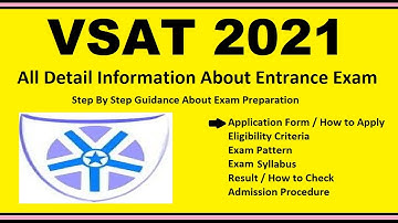 VSAT 2021- Notification, Dates, Application, Eligibility, Admit Card, Pattern, Syllabus, Result