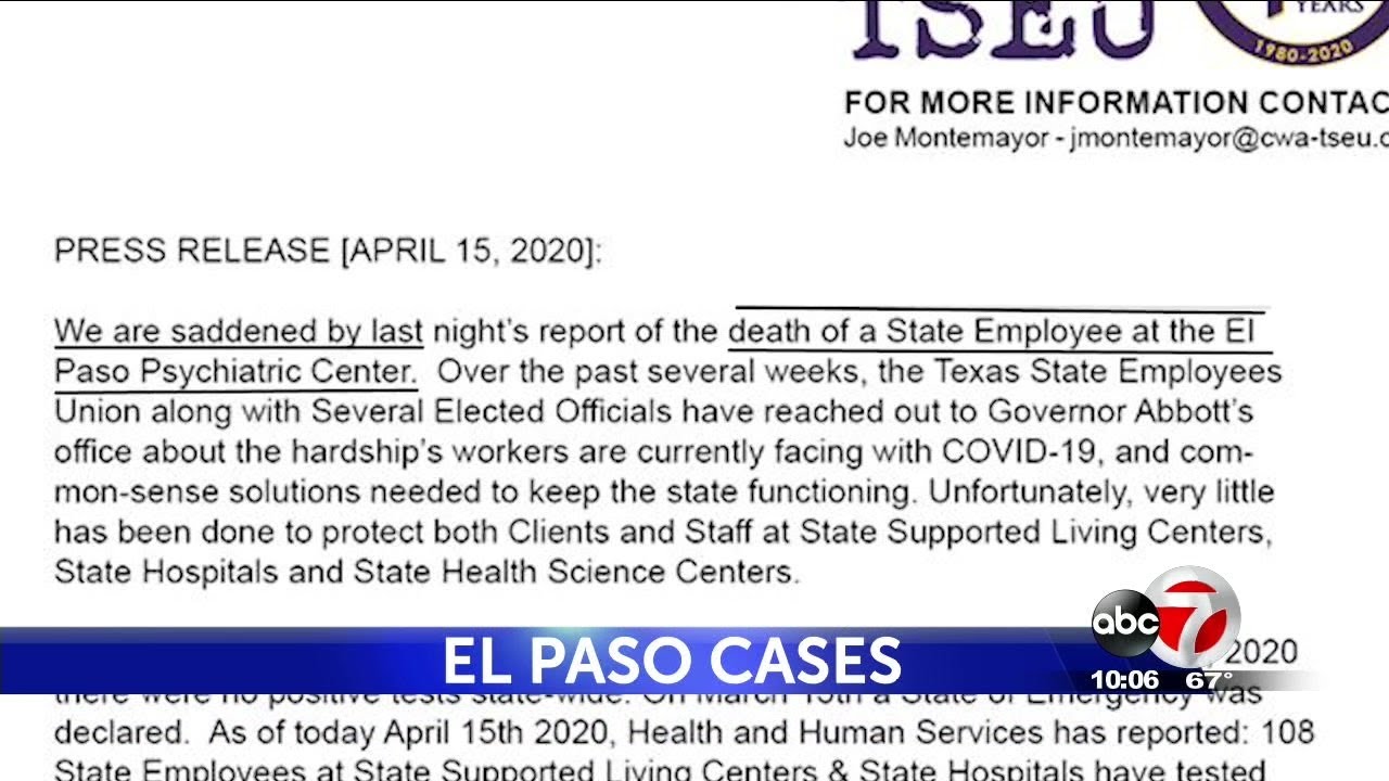 Union wants immediate action by governor after virus death at El Paso
