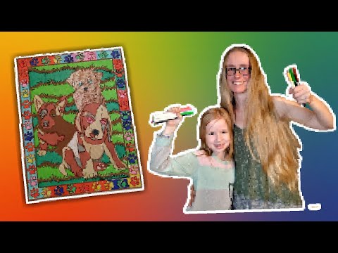 kids-shows---coloring-page---felt-poster---three-cute-dogs!