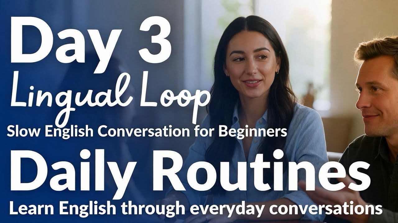 Slow English Conversation for Beginners – Day 3: Daily Routines (Easy Listening Practice!)