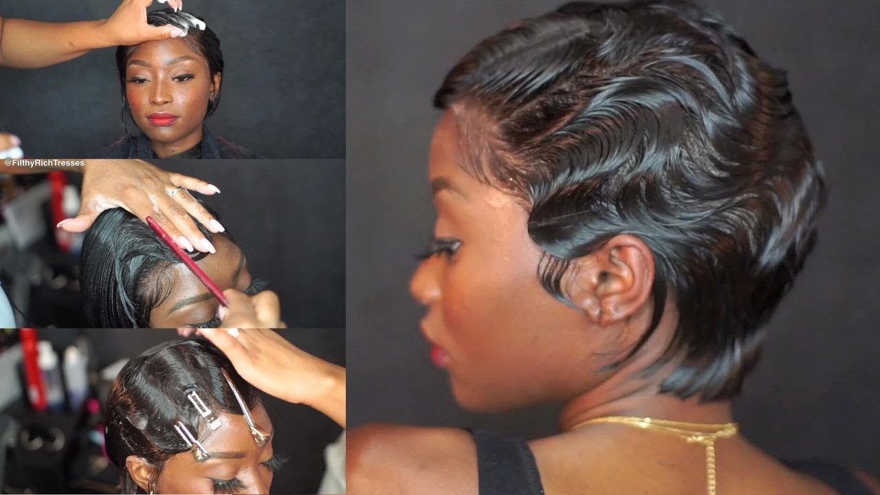 How to Do Finger Waves on a Short cut👀Ft. MyFirstWig - YouTube