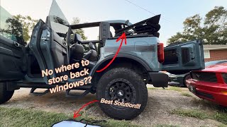 2021 Ford Bronco Soft Top Window Storage Solution!  screenshot 5
