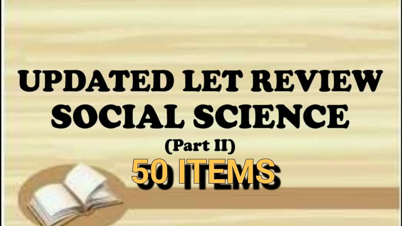 SOCIAL SCIENCE LET REVIEW 2022/ PART II - YouTube