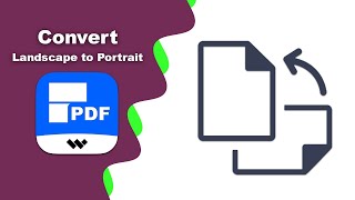 How to conver pdf from landscape to portrait in Wondershare PDFelement