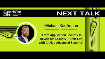 Michael Kaufmann: From Application Security to Developer Security