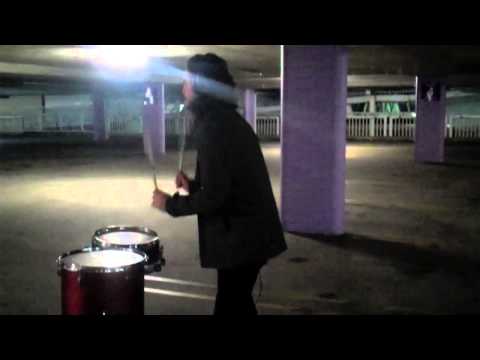 Solkyri — Solkyri guerilla carpark drum recording