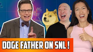 Elon Musk Explains Dogecoin On SNL Reactions | The Doge Father Spoketh!