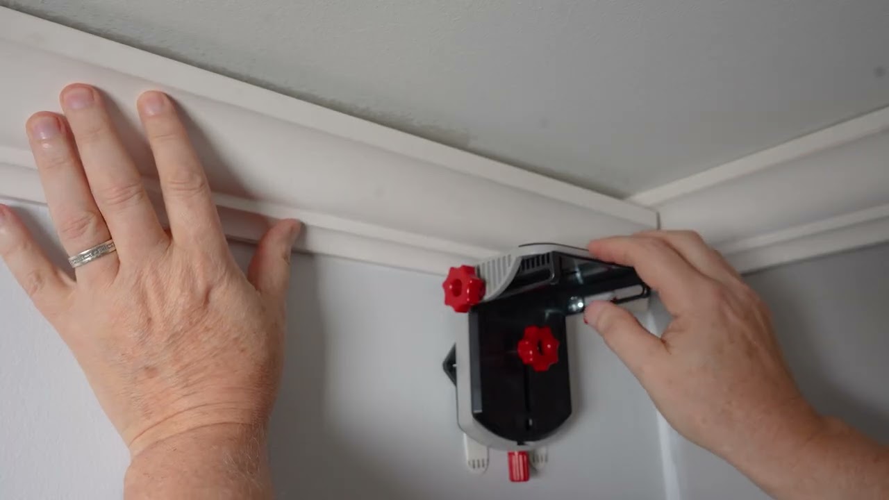 V2 The Molding Genie   How To Series   Video 1   Crown Molding Layout with a Laser