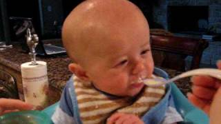 Ethan eating cereal