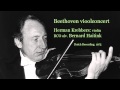 Beethoven violin concerto herman krebbers