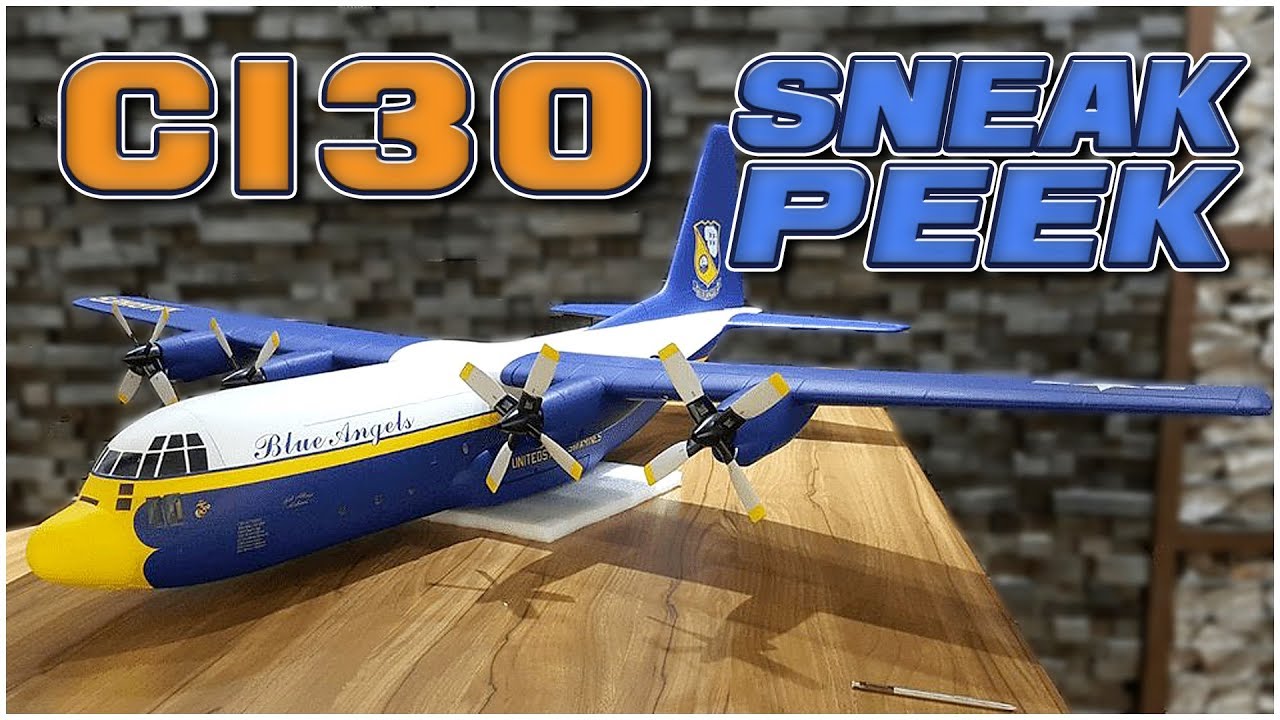 AVIOS C-130 Hercules Blue Angels 1600mm (63") PNF - Sneak Peek - YouTube