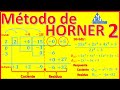 metodo de horner, método de horner, division de polinomios horner #matematicas #algebra