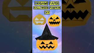Origami Paper Halloween Pumpkin 🎃 #art #shorts #diy #ytshorts #viralvideo