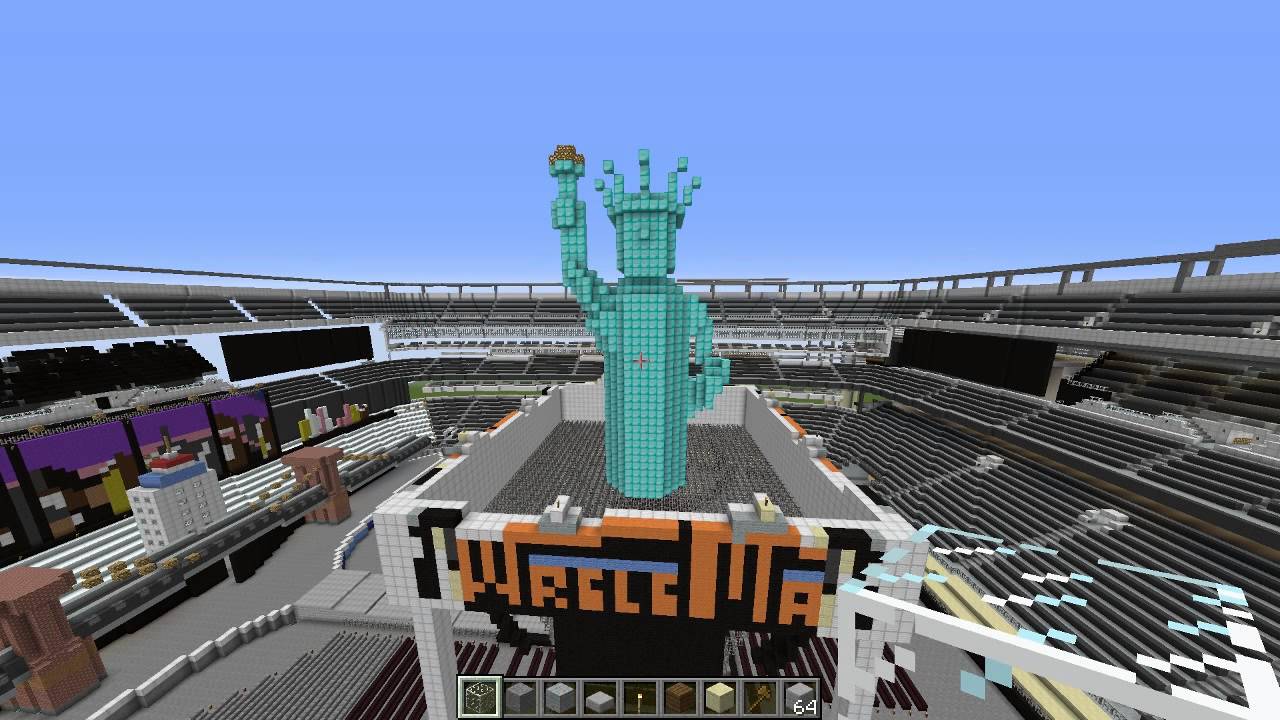 Minecraft Metlife Building Minecraft : WrestleMania XXIX (MetLife) Update #5 - YouTube