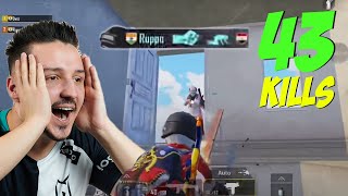 REACTIONEZ LA RECORDUL LUI RUPPO DIN SEZONUL 15 - 43 KILLS - PUBG MOBILE