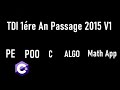 1. [A-Z] Correction examen de passage TDI  2015 V1 (Math App , Algorithme , C ,C# POO &amp; PE ...)