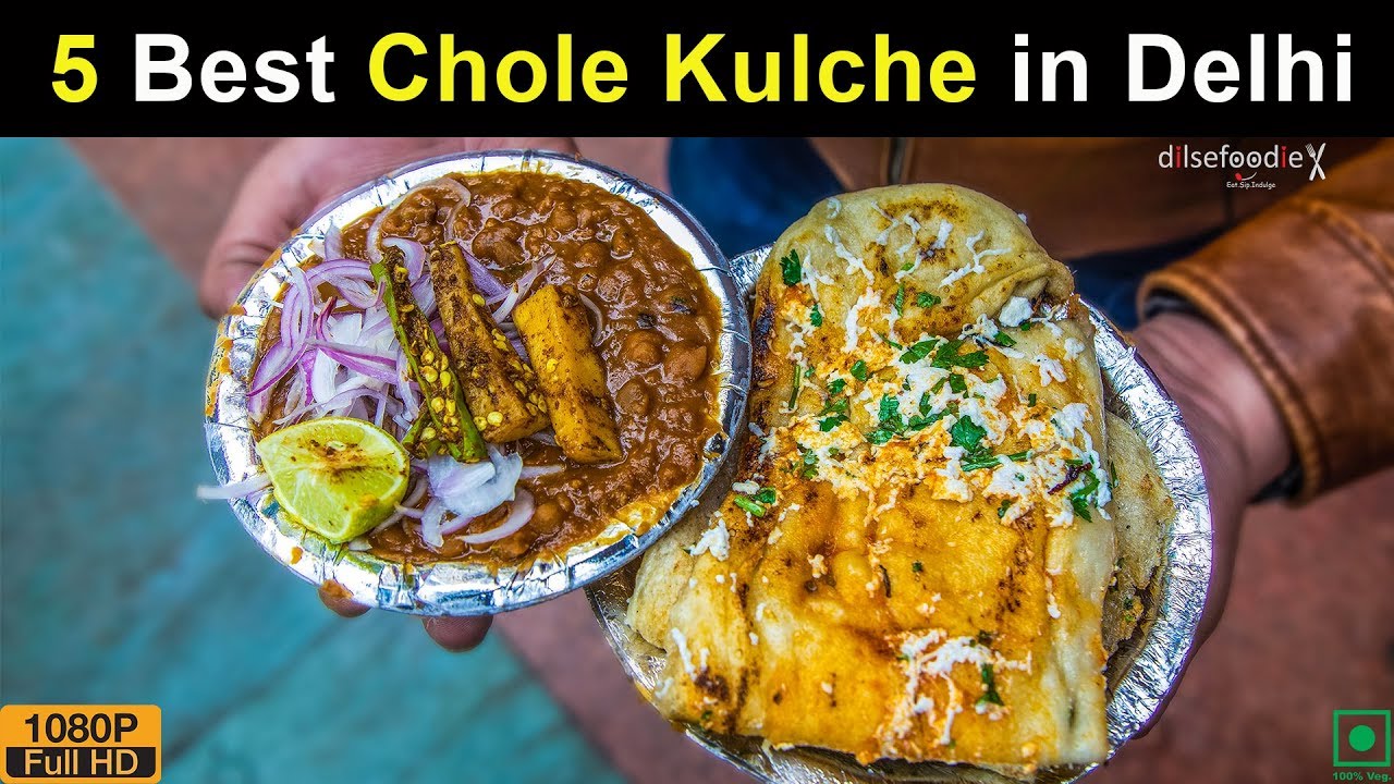 5 Best Chole Kulche in Delhi - YouTube